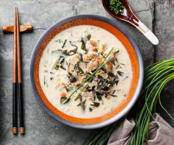 Japanese Creamy Soup with Chicken